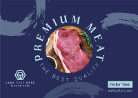 Premium Meat Postcard