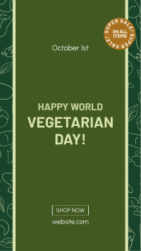 Vegetarian Day Facebook Story