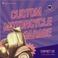 Retro Motor Repair Linkedin Post Design