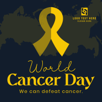 We Can Defeat Cancer Linkedin Post