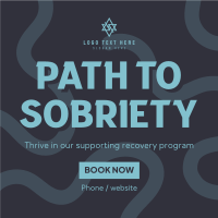 Path to Sobriety Instagram Post
