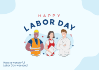 Team Labor Day Postcard