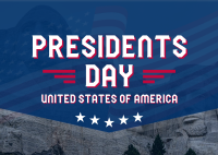 Presidents Day of USA Postcard