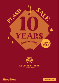 10 Years Anniversary Flyer