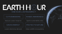 Earth Hour Benefits Animation