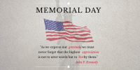 Gratitude Memorial Day Twitter Post Design