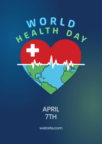 Heartbeat Earth Poster