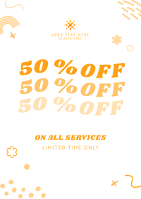 Discount on Salon Services Poster