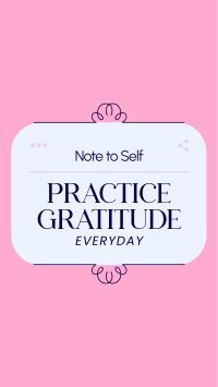 Positive Self Note Facebook Story Design