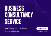 Business Consulting Service Postcard