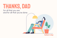 Daddy and Daughter Sleeping Pinterest Cover