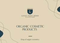 Organic Cosmetic Postcard