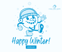 Snowman Mascot Facebook Post