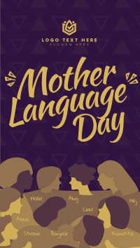 Abstract International Mother Language Day YouTube Short