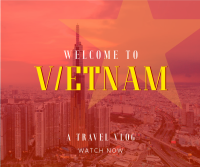 Vietnam Cityscape Travel Vlog Facebook Post