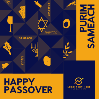 Passover Origami Instagram Post