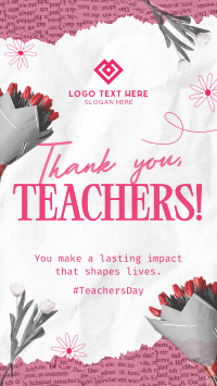 Teachers Day Collage Facebook Story