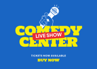 Comedy Center Postcard Design