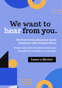 Corporate Geometric Feedback Flyer