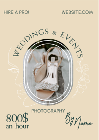 Wedding Photographer Rates Flyer