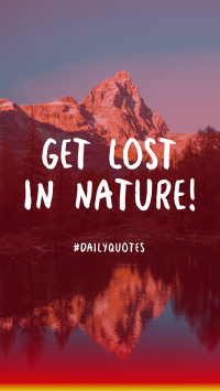 Get Lost In Nature Instagram Story