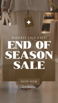 End of Season Shopping Facebook Story