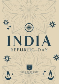 Decorative India Day Poster