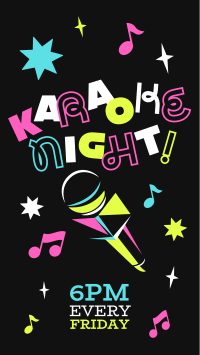 Karaoke Party Night Instagram Reel Design