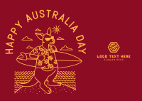 Australia Day Postcard