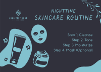 Nighttime Skincare Routine Postcard
