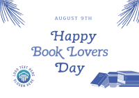 Happy Book Lovers Day Postcard