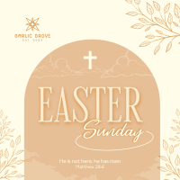 Floral Easter Sunday Instagram Post Image Preview