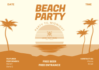 Beach Party Postcard