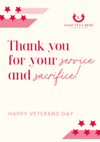 Service and Sacrifice Flyer