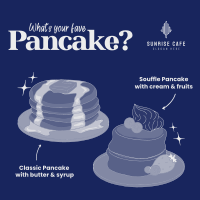 Classic and Souffle Pancakes Instagram Post Image Preview