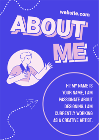 Trendy About Me Flyer