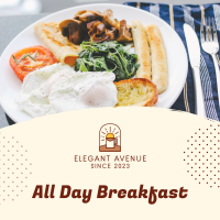 All Day Breakfast Instagram Post Design