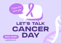 Cancer Awareness Discussion Postcard