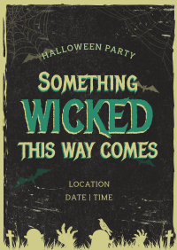 Wicked Halloween Party Poster