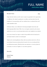 Generic Lines Pattern Letterhead
