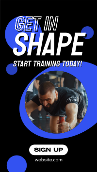 Training Fitness Gym Facebook Story