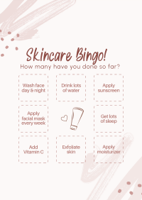 Skincare Tips Bingo Poster