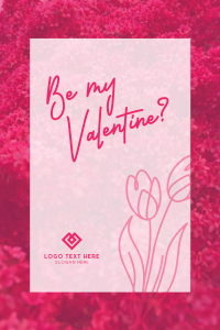 Sweet Floral Valentine Pinterest Pin