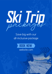 Winter Ski Poster