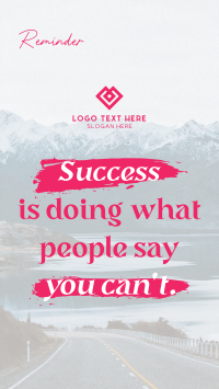 Success Motivational Quote TikTok Video