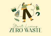 Living Zero Waste Postcard