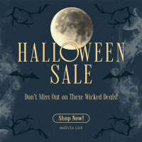 Spooky Sale Halloween Instagram Post Design