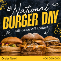 National Burger Day Instagram Post