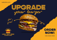 Upgrade your Burger! Postcard