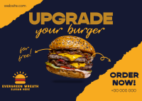 Upgrade your Burger! Postcard Image Preview